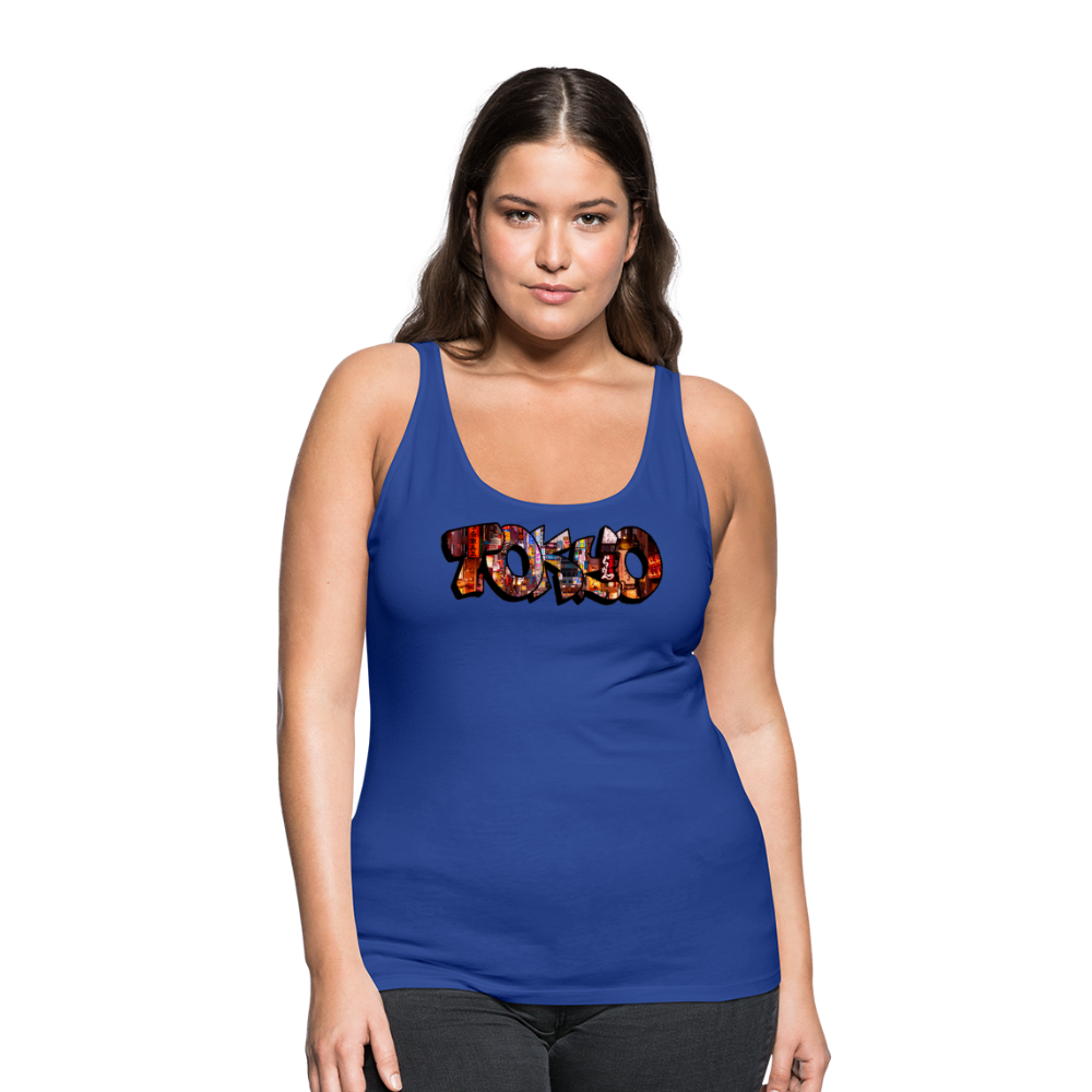 Tanktop Ladies Japan Graffiti "Tokyo" - Königsblau