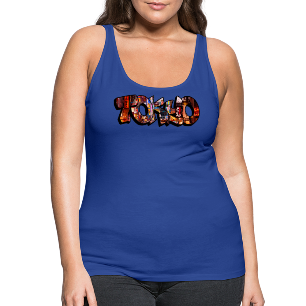 Tanktop Ladies Japan Graffiti "Tokyo" - Königsblau