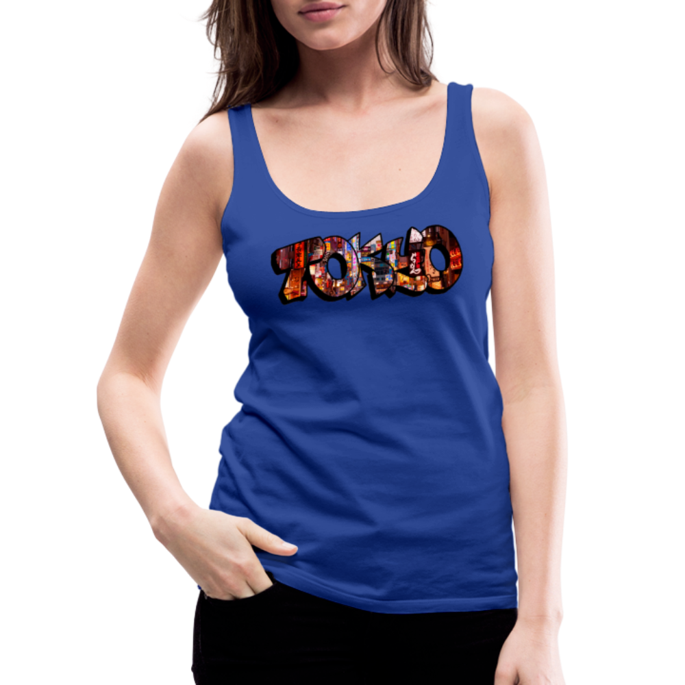 Tanktop Ladies Japan Graffiti "Tokyo" - Königsblau