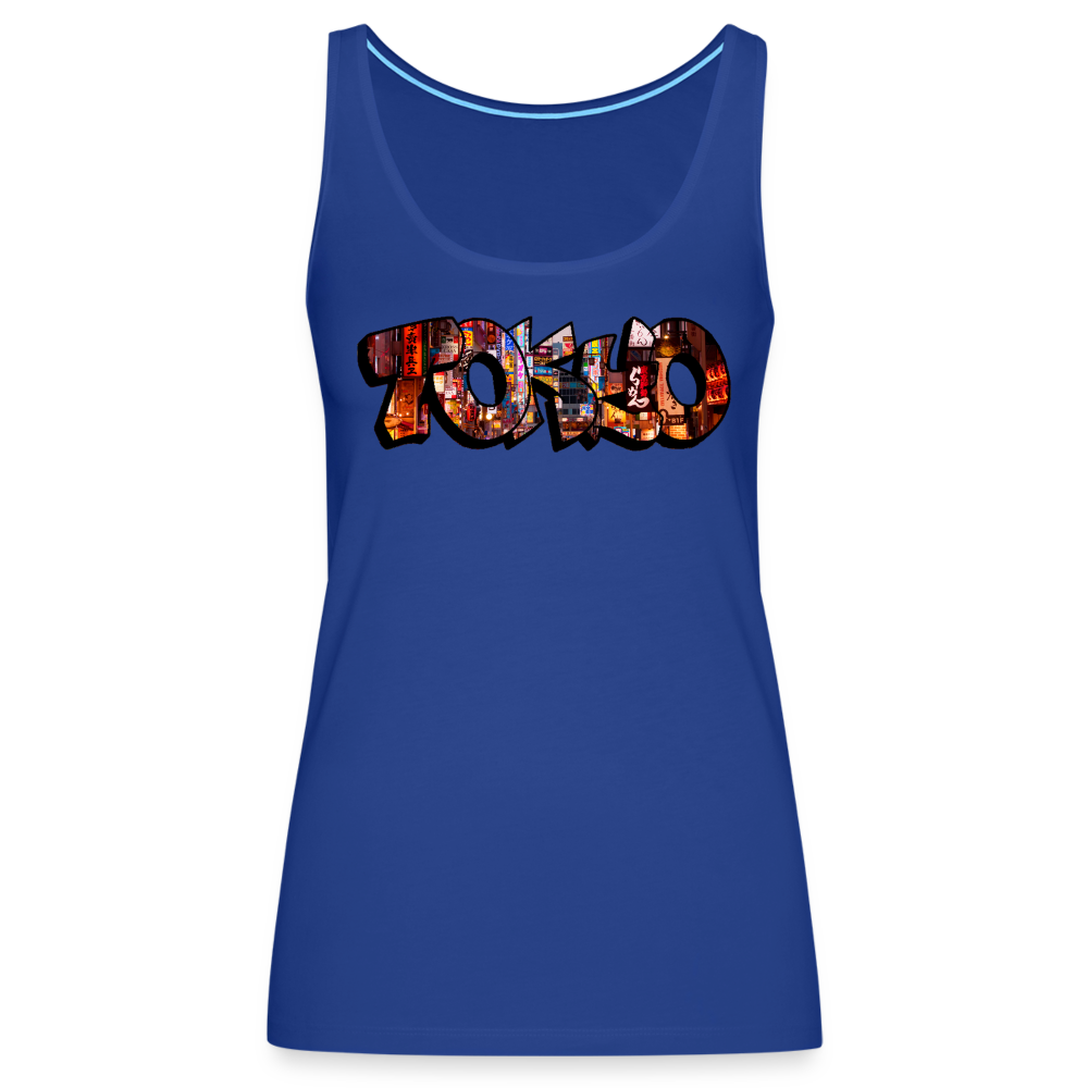 Tanktop Ladies Japan Graffiti "Tokyo" - Königsblau