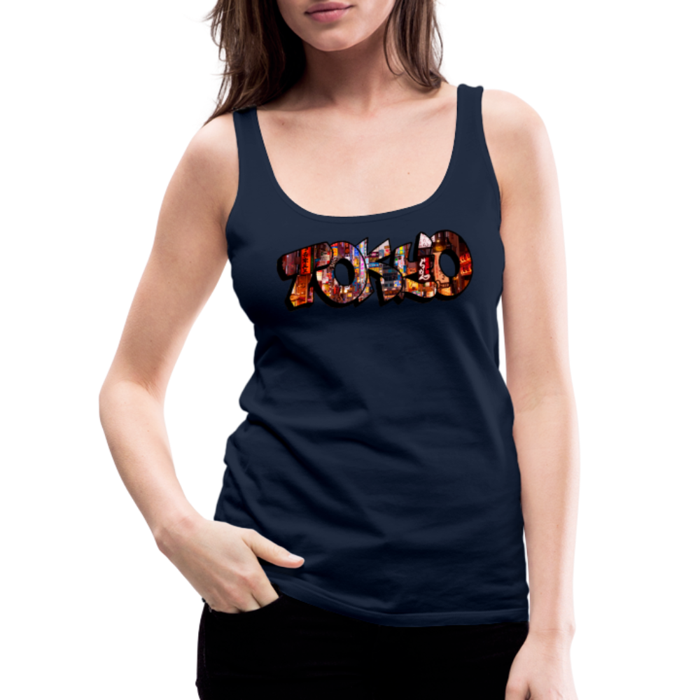 Tanktop Ladies Japan Graffiti "Tokyo" - Navy