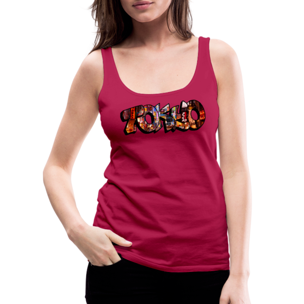 Tanktop Ladies Japan Graffiti "Tokyo" - dunkles Pink
