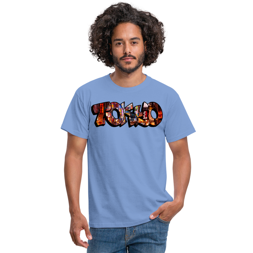 T-Shirt Japan Graffiti "Tokyo" - carolina blue