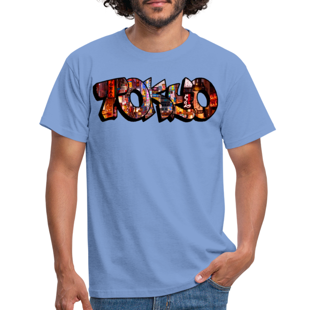 T-Shirt Japan Graffiti "Tokyo" - carolina blue