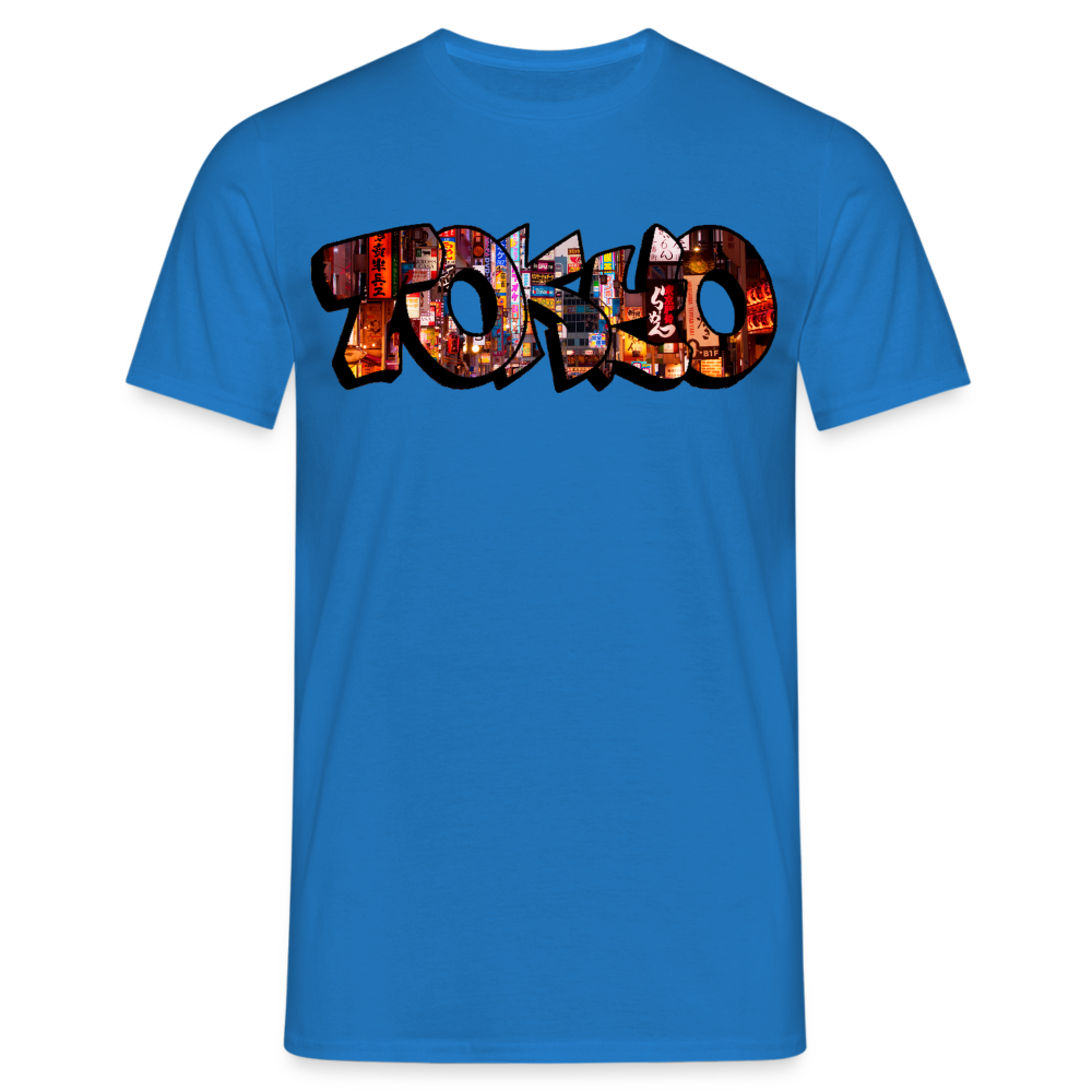 T-Shirt Japan Graffiti "Tokyo" - Royalblau