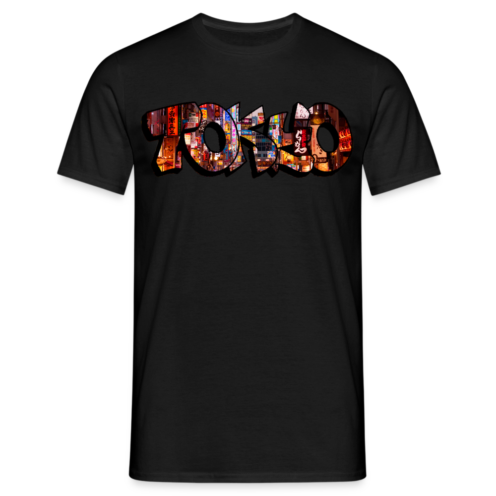 T-Shirt Japan Graffiti "Tokyo" - Schwarz