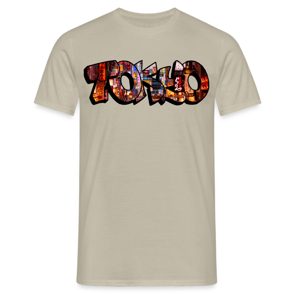 T-Shirt Japan Graffiti "Tokyo" - Sandbeige