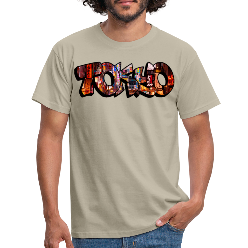 T-Shirt Japan Graffiti "Tokyo" - Sandbeige