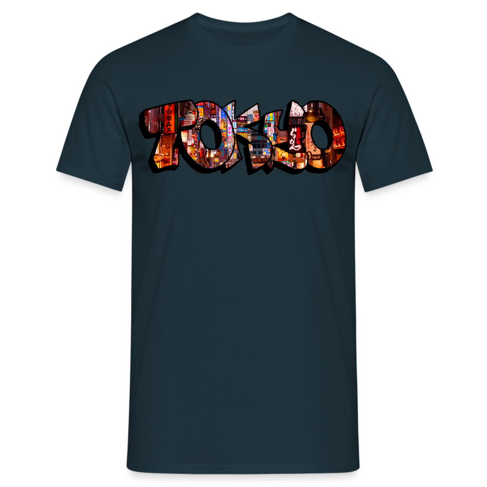 T-Shirt Japan Graffiti "Tokyo" - Navy