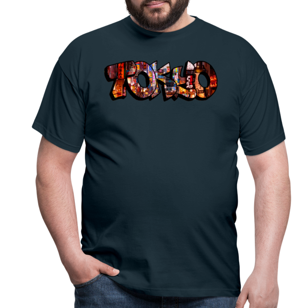 T-Shirt Japan Graffiti "Tokyo" - Navy