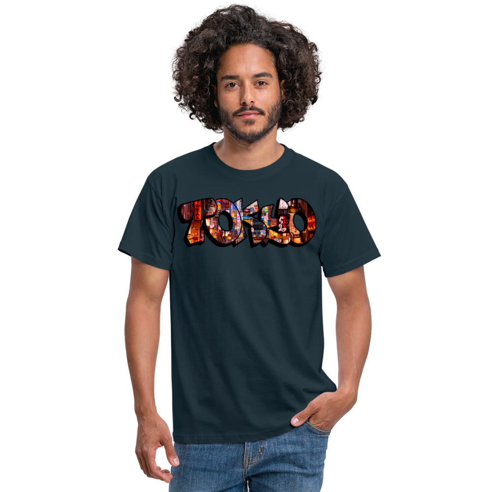T-Shirt Japan Graffiti "Tokyo" - Navy