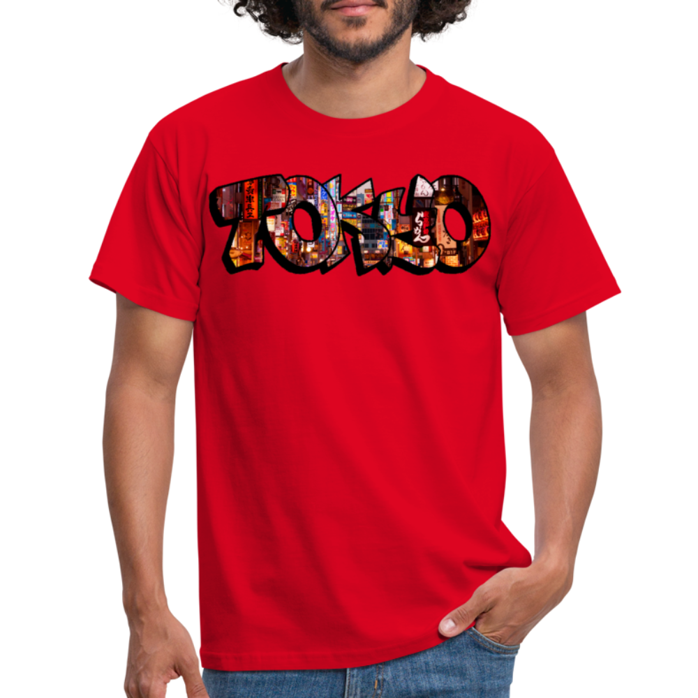 T-Shirt Japan Graffiti "Tokyo" - Rot