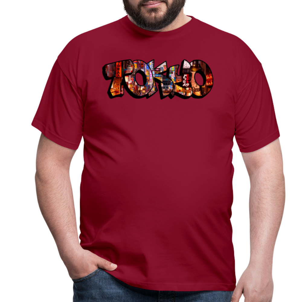 T-Shirt Japan Graffiti "Tokyo" - Ziegelrot