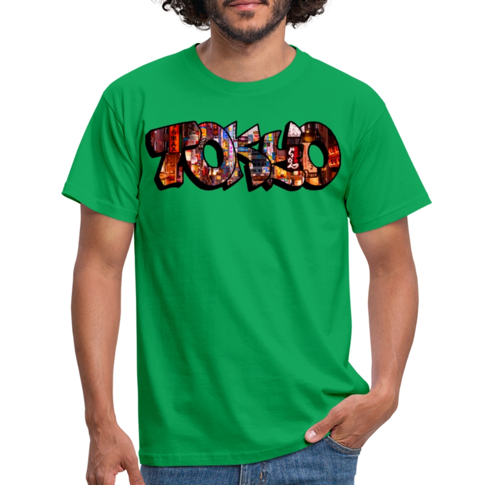 T-Shirt Japan Graffiti "Tokyo" - Kelly Green