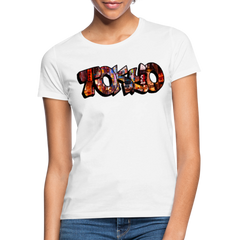 T-Shirt Ladies Japan Graffiti "Tokyo" - Weiß