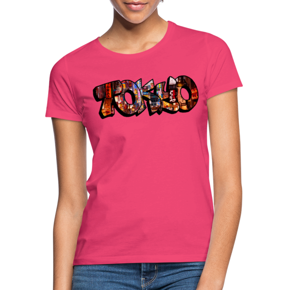 T-Shirt Ladies Japan Graffiti "Tokyo" - Azalea