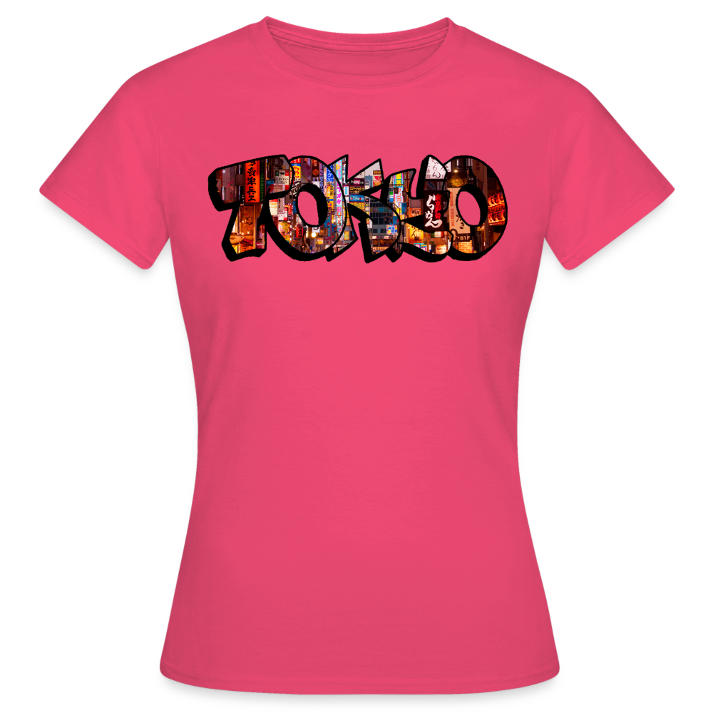 T-Shirt Ladies Japan Graffiti "Tokyo" - Azalea