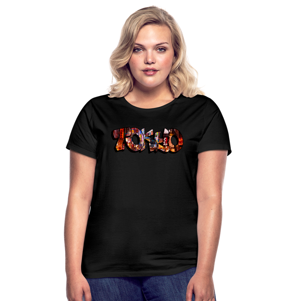 T-Shirt Ladies Japan Graffiti "Tokyo" - Schwarz