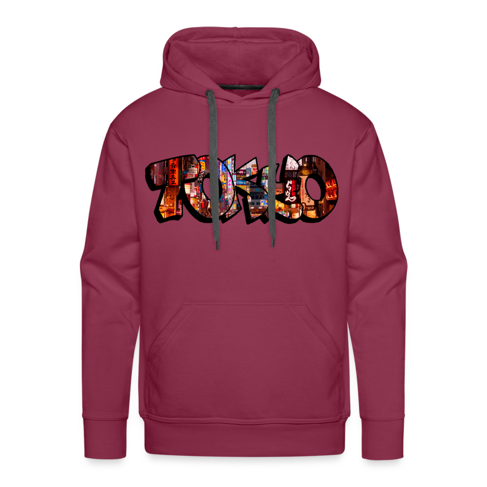 Hoodie Japan Graffiti "Tokyo" - Bordeaux