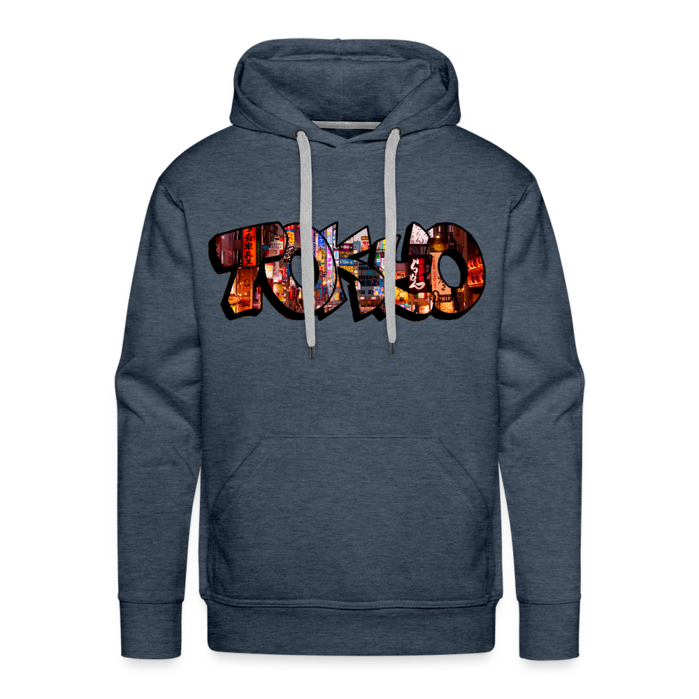 Hoodie Japan Graffiti "Tokyo" - Jeansblau