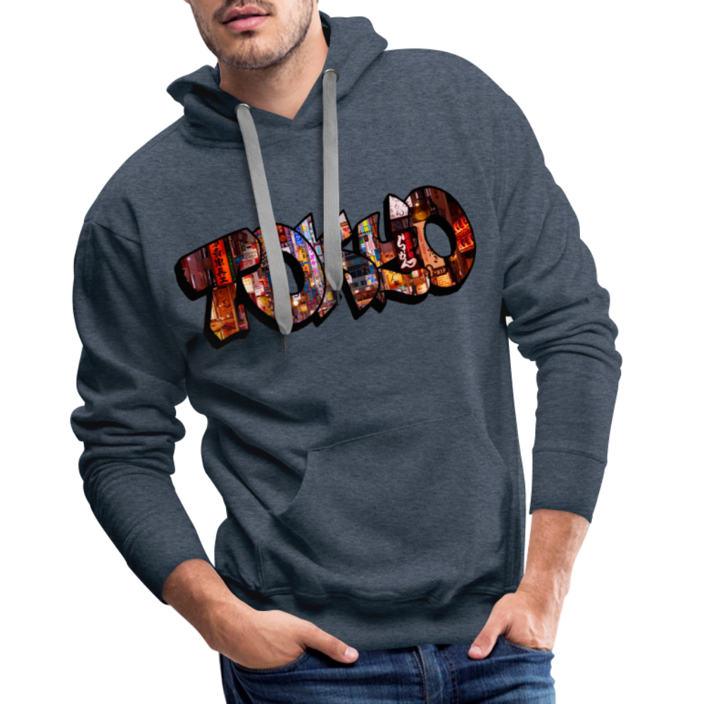 Hoodie Japan Graffiti "Tokyo" - Jeansblau