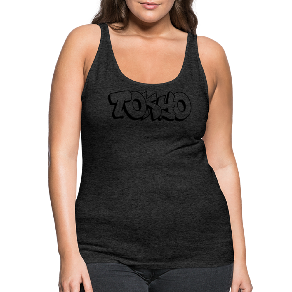 Tanktop Ladies Japan Graffiti "Tokyo Plain" - Anthrazit