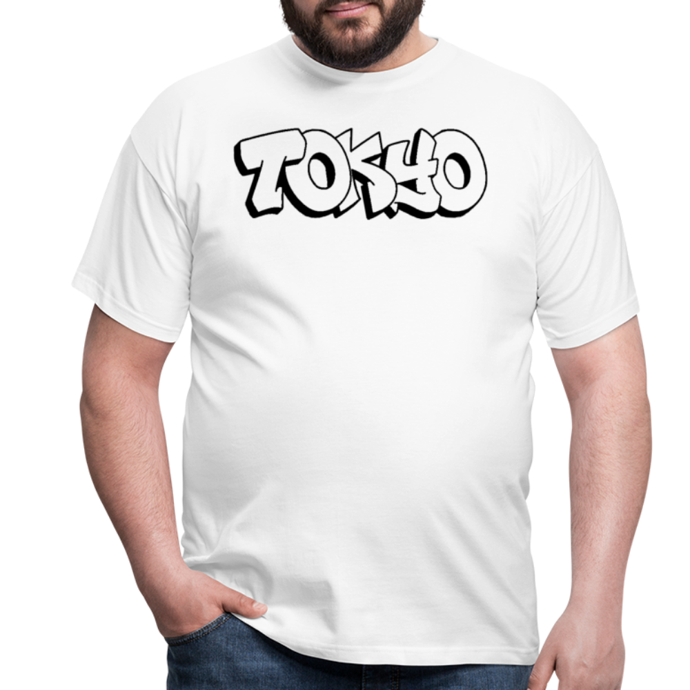 T-Shirt Japan Graffiti "Tokyo Plain" - Weiß