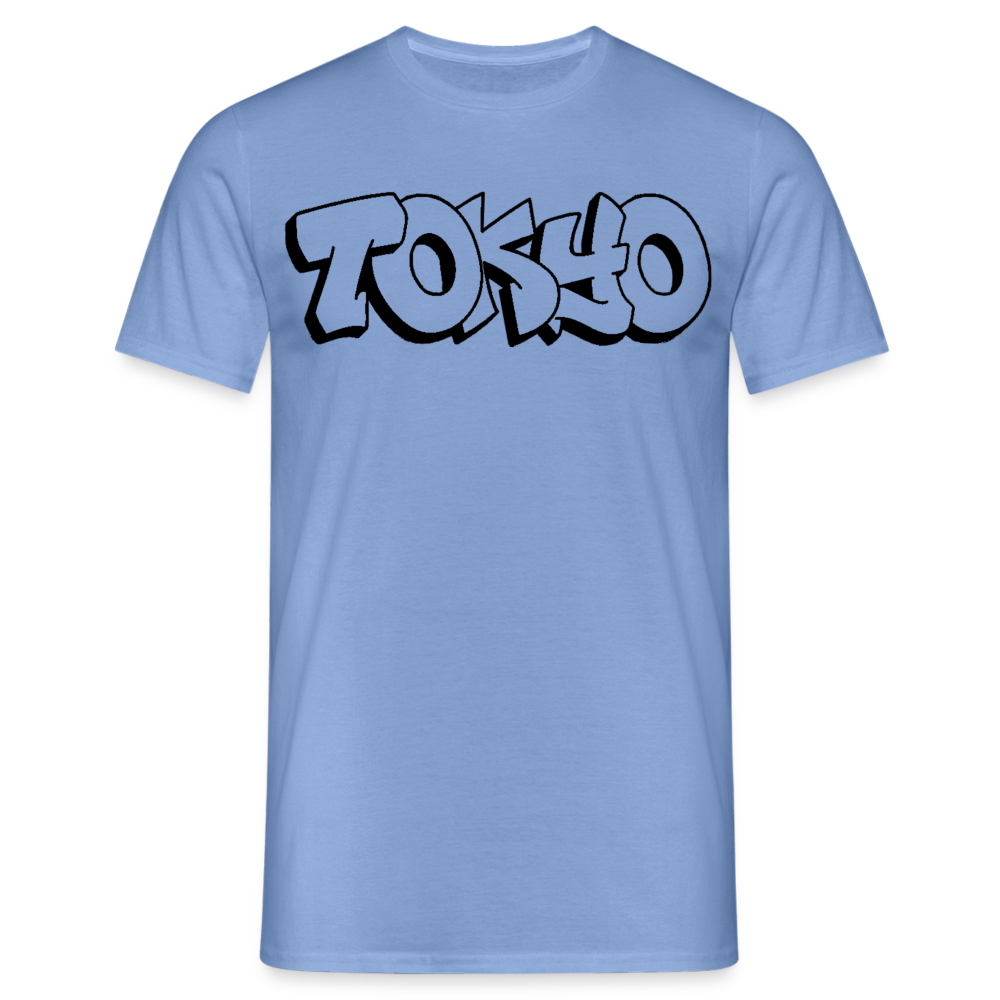 T-Shirt Japan Graffiti "Tokyo Plain" - carolina blue