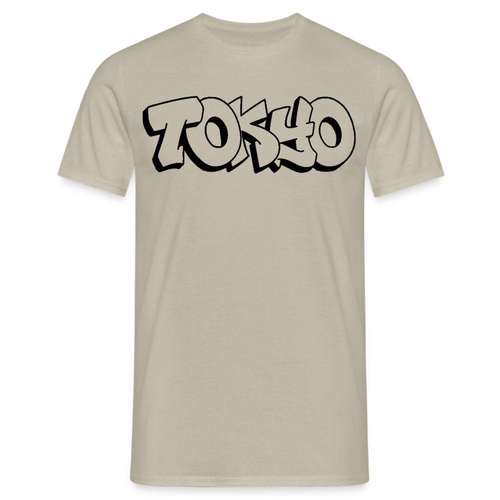 T-Shirt Japan Graffiti "Tokyo Plain" - Sandbeige