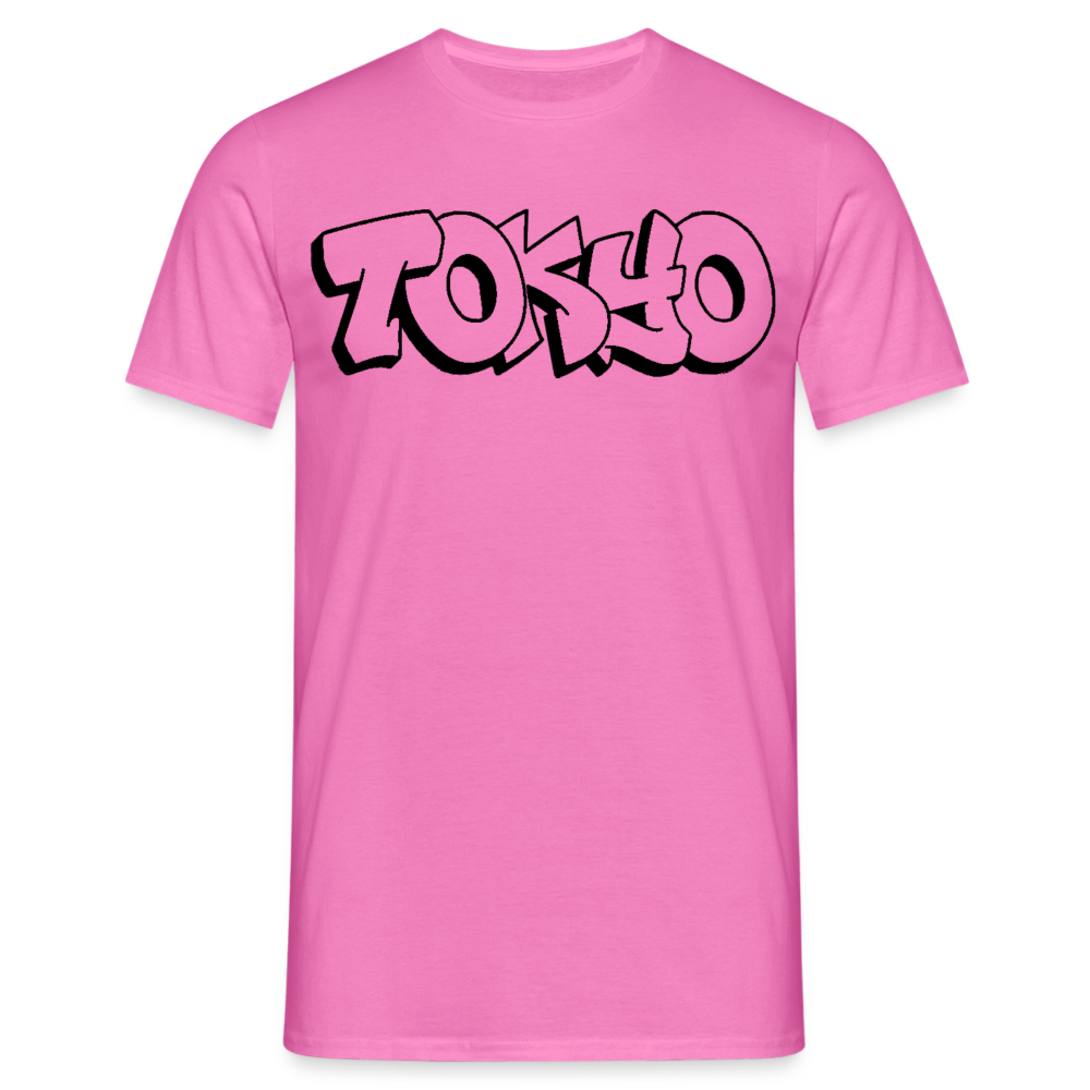 T-Shirt Japan Graffiti "Tokyo Plain" - Pink