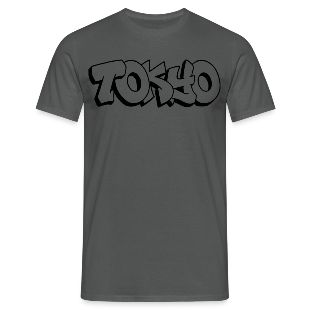 T-Shirt Japan Graffiti "Tokyo Plain" - Anthrazit