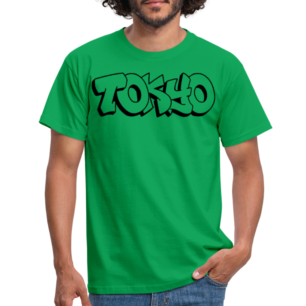 T-Shirt Japan Graffiti "Tokyo Plain" - Kelly Green