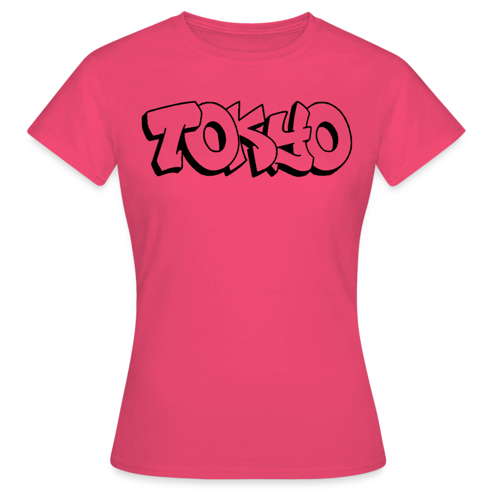 T-Shirt Ladies Japan Graffiti "Tokyo Plain" - Azalea