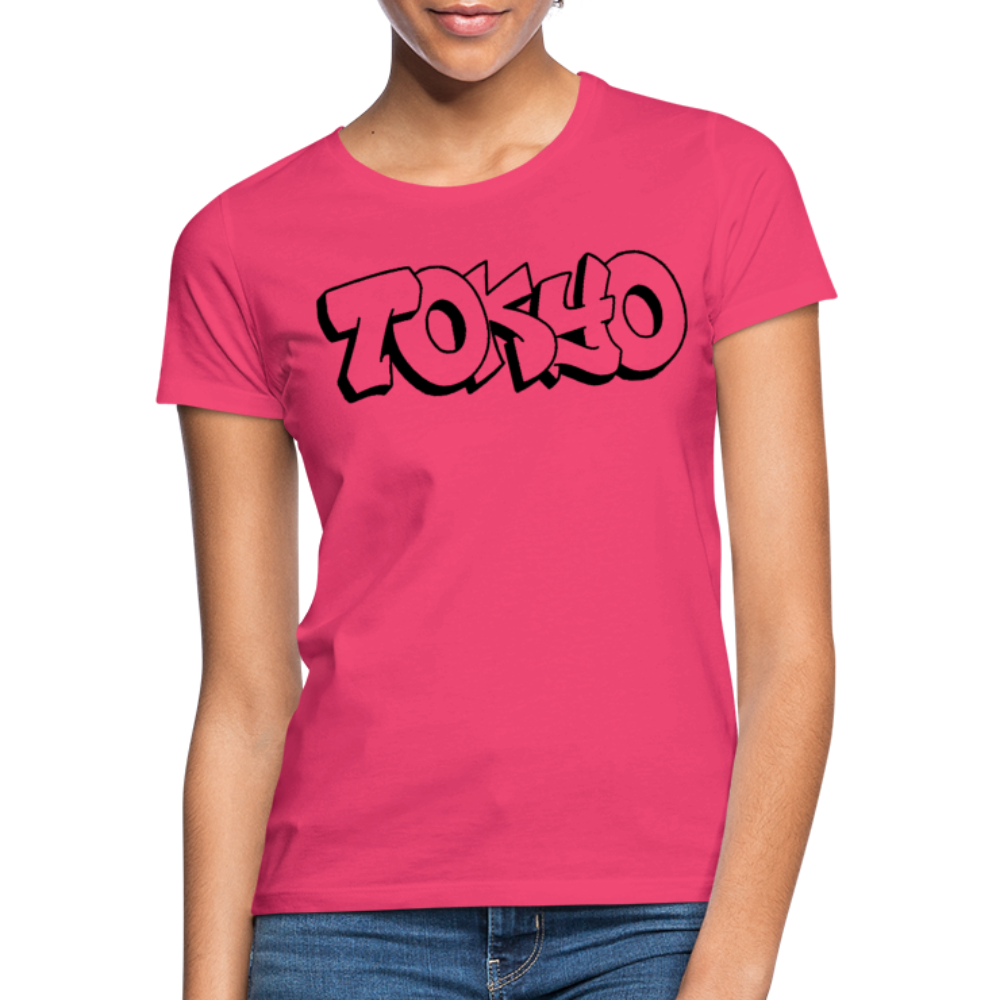 T-Shirt Ladies Japan Graffiti "Tokyo Plain" - Azalea
