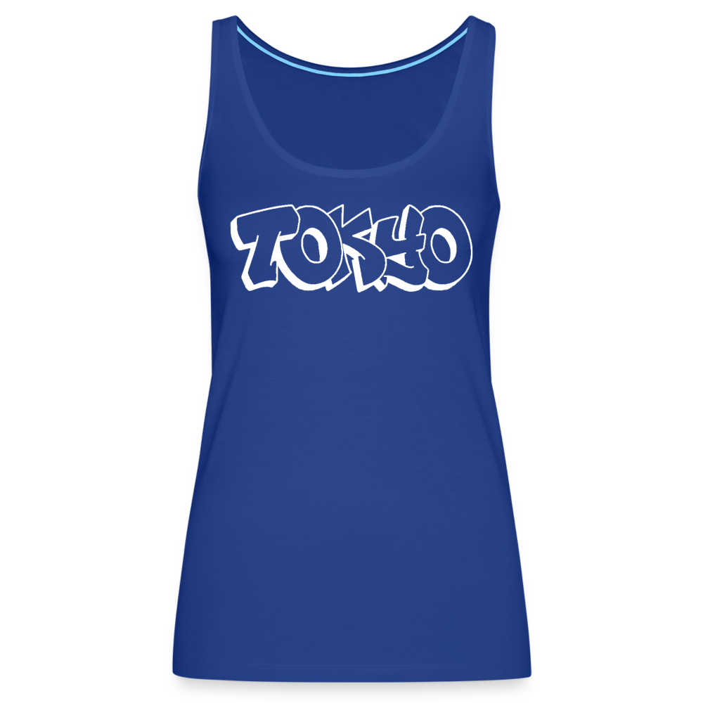 Tanktop Ladies Japan Graffiti "Tokyo Bright Edition" - Königsblau