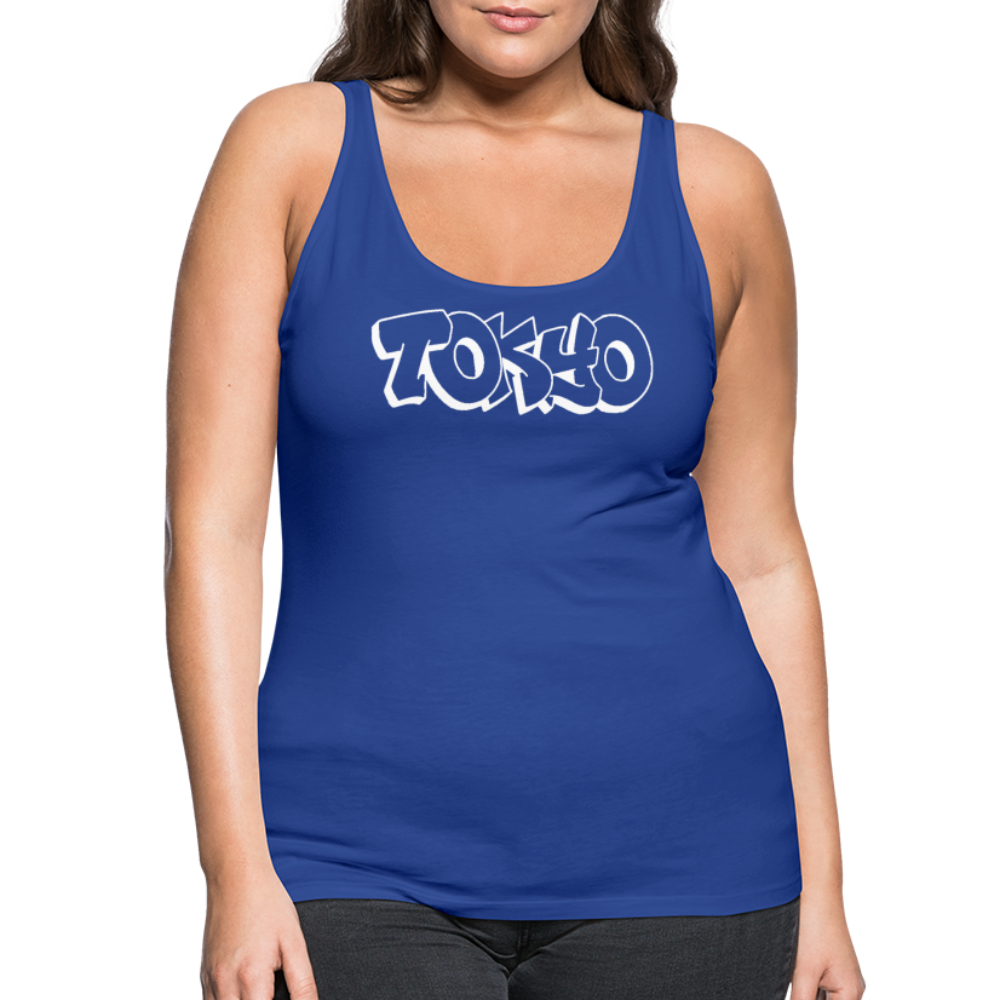 Tanktop Ladies Japan Graffiti "Tokyo Bright Edition" - Königsblau