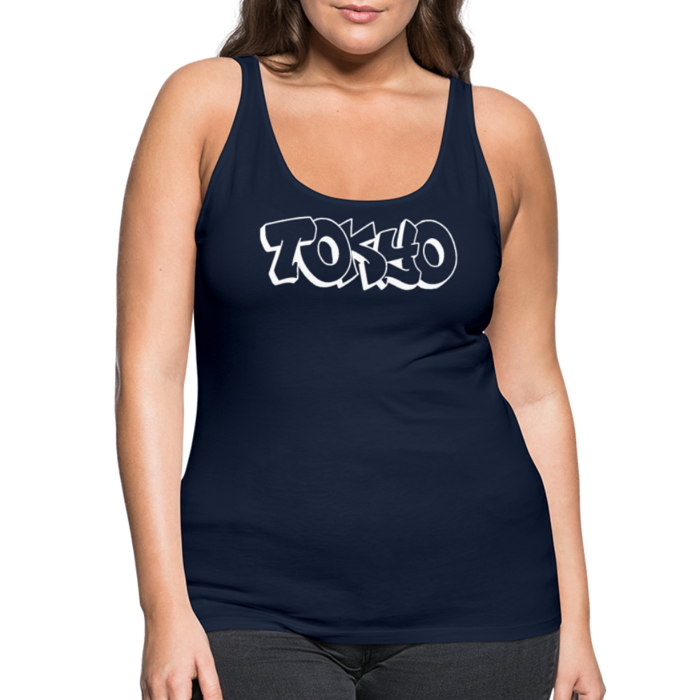 Tanktop Ladies Japan Graffiti "Tokyo Bright Edition" - Navy
