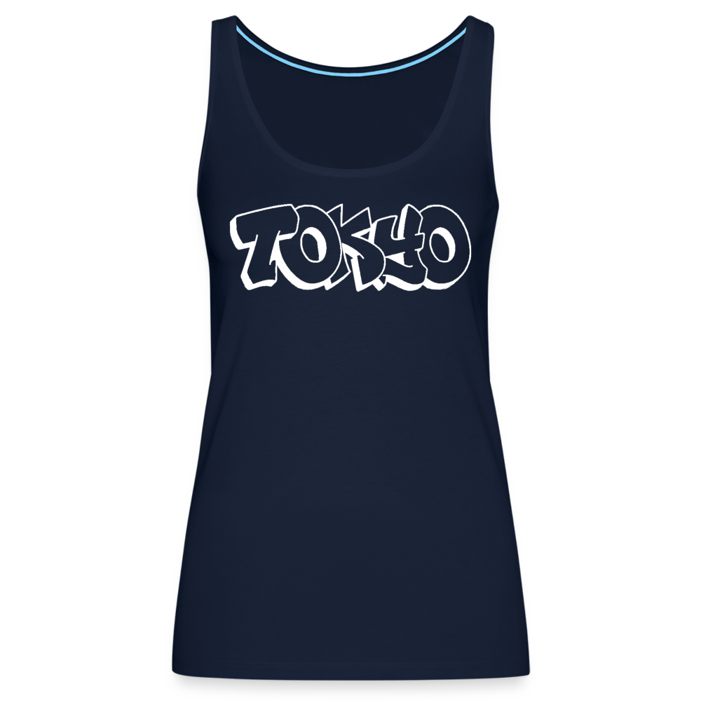 Tanktop Ladies Japan Graffiti "Tokyo Bright Edition" - Navy