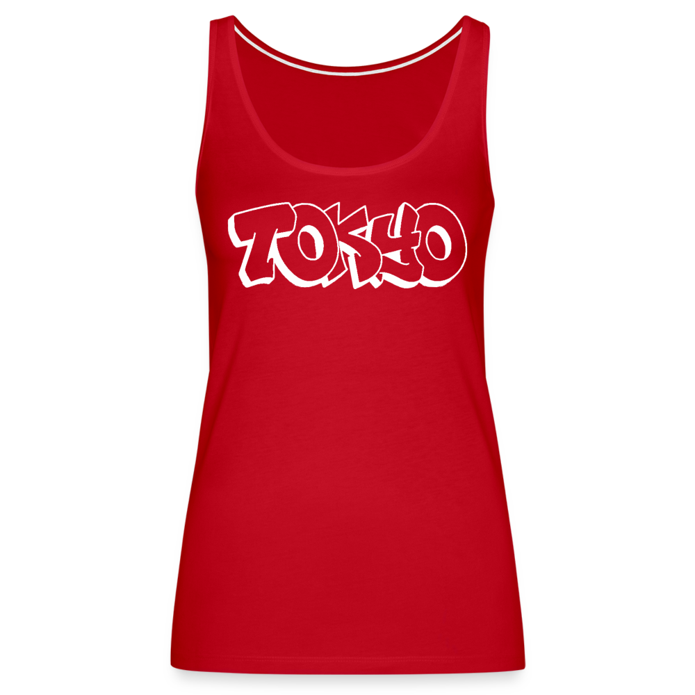 Tanktop Ladies Japan Graffiti "Tokyo Bright Edition" - Rot
