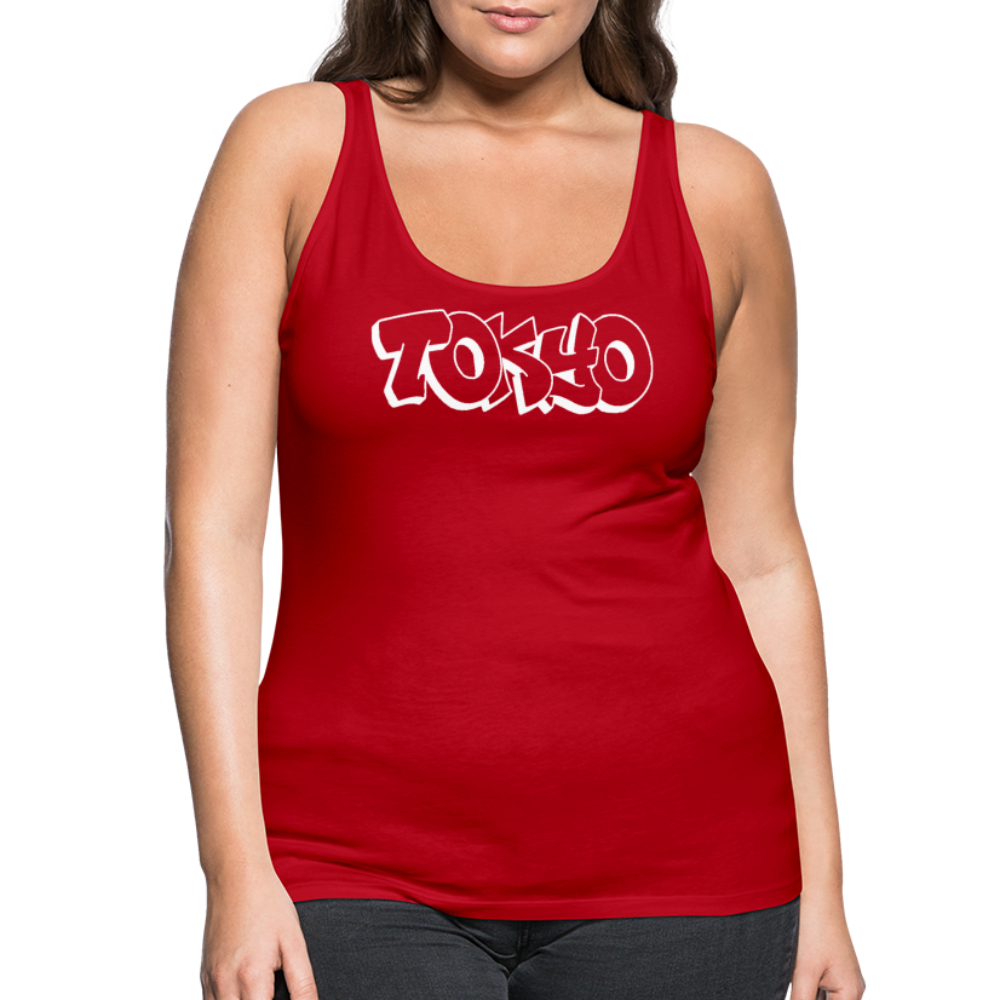 Tanktop Ladies Japan Graffiti "Tokyo Bright Edition" - Rot