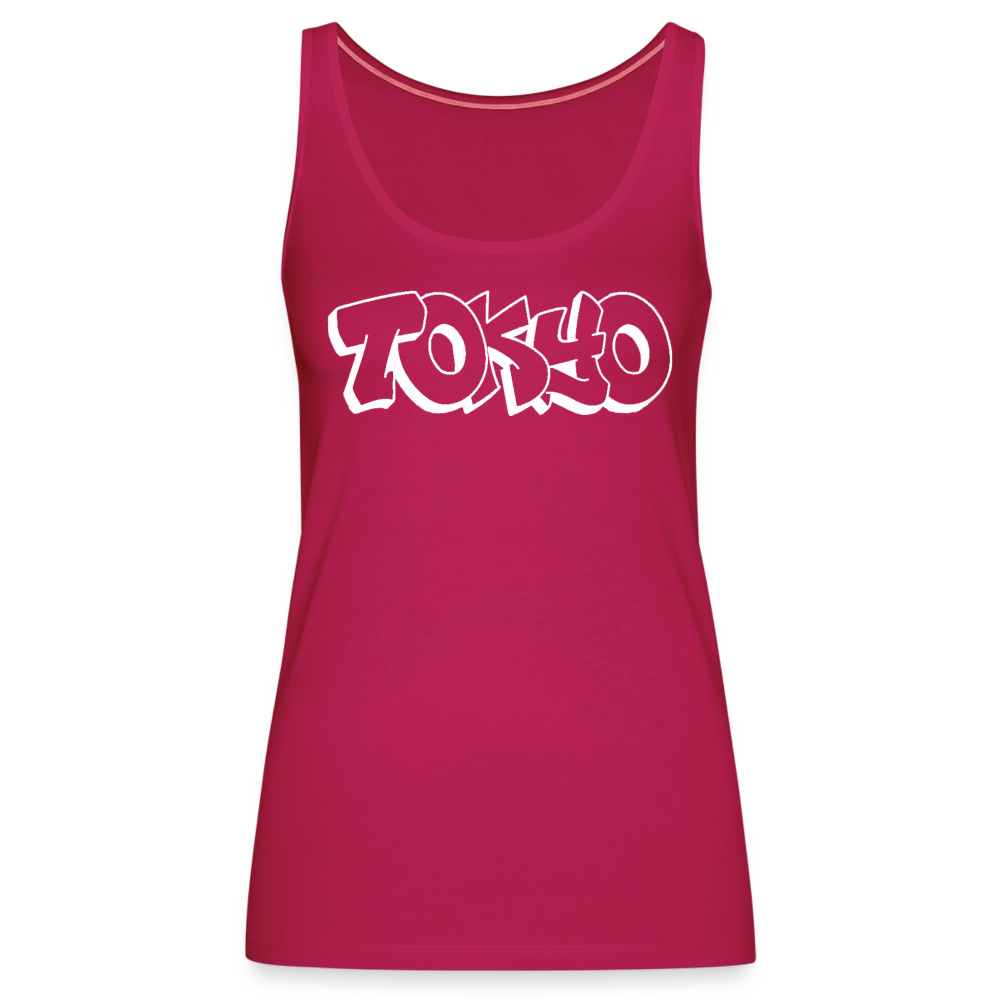 Tanktop Ladies Japan Graffiti "Tokyo Bright Edition" - dunkles Pink