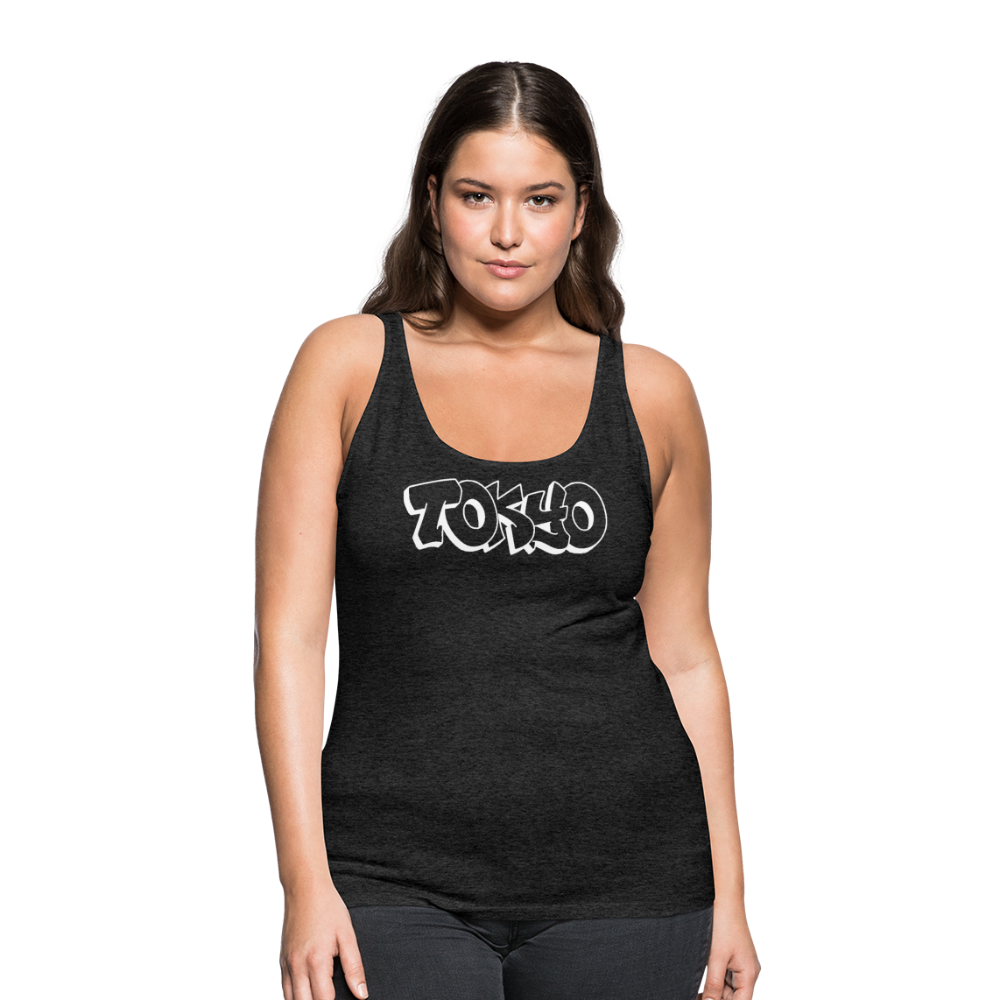 Tanktop Ladies Japan Graffiti "Tokyo Bright Edition" - Anthrazit