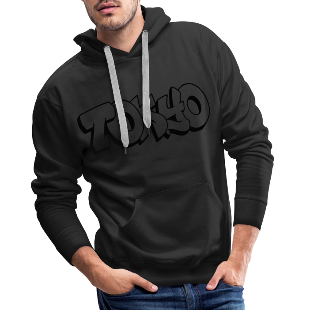 Hoodie Japan Graffiti "Tokyo Plain" - Schwarz