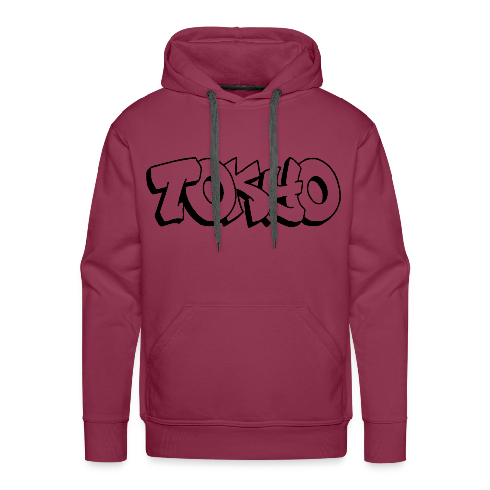 Hoodie Japan Graffiti "Tokyo Plain" - Bordeaux