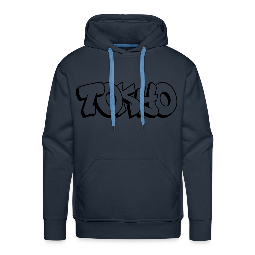Hoodie Japan Graffiti "Tokyo Plain" - Navy