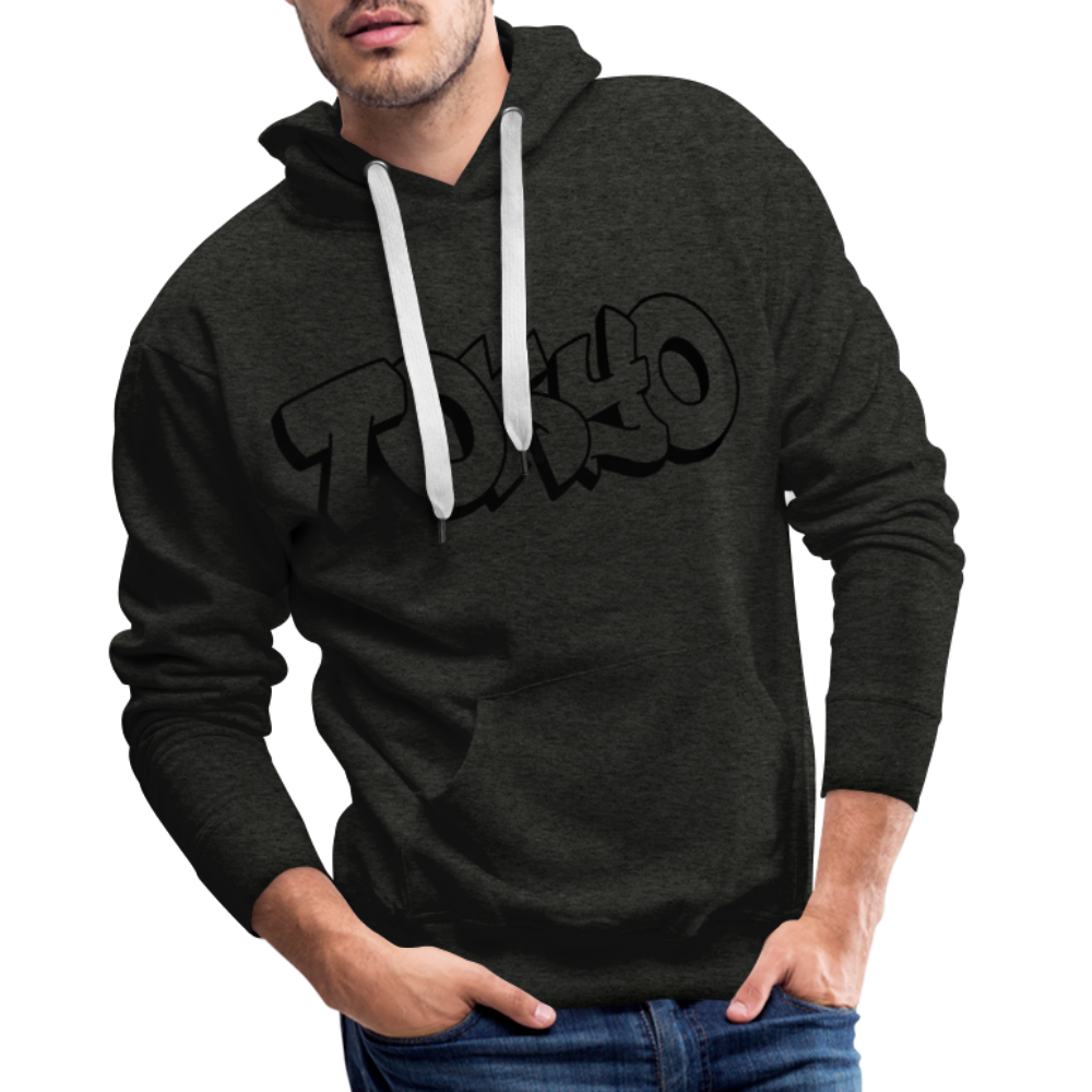 Hoodie Japan Graffiti "Tokyo Plain" - Anthrazit