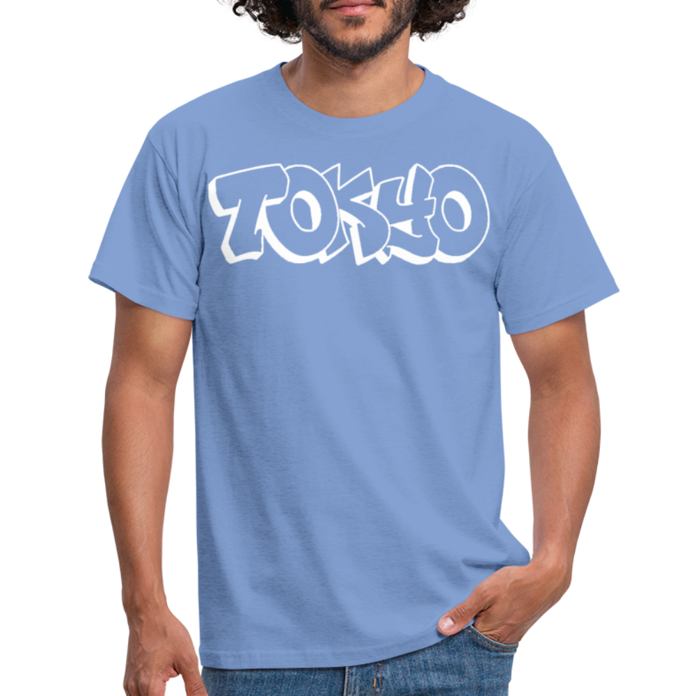 T-Shirt Japan Graffiti "Tokyo Bright Edition" - carolina blue