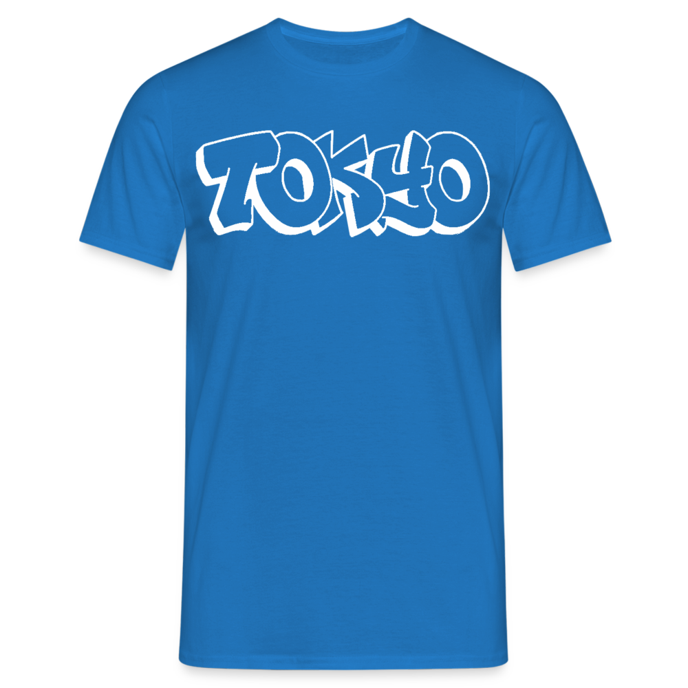 T-Shirt Japan Graffiti "Tokyo Bright Edition" - Royalblau