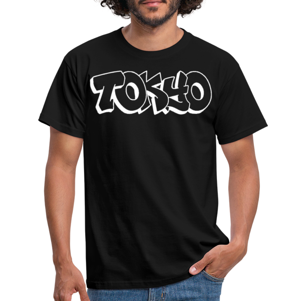 T-Shirt Japan Graffiti "Tokyo Bright Edition" - Schwarz