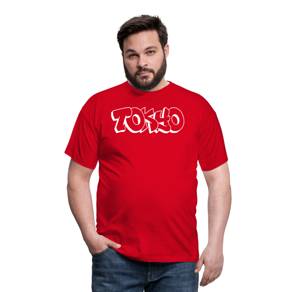 T-Shirt Japan Graffiti "Tokyo Bright Edition" - Rot